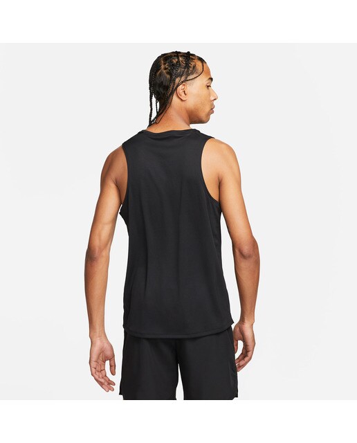 T-shirt de homem Dri-FIT Miler Nike Preto-2