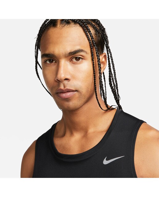 T-shirt de homem Dri-FIT Miler Nike Preto-3