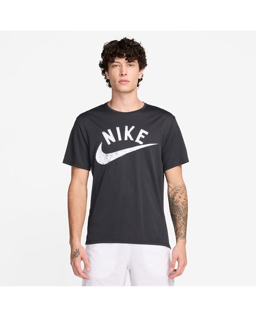 T-shirt de Homem Miler Swoosh Cinzento / Preto-1