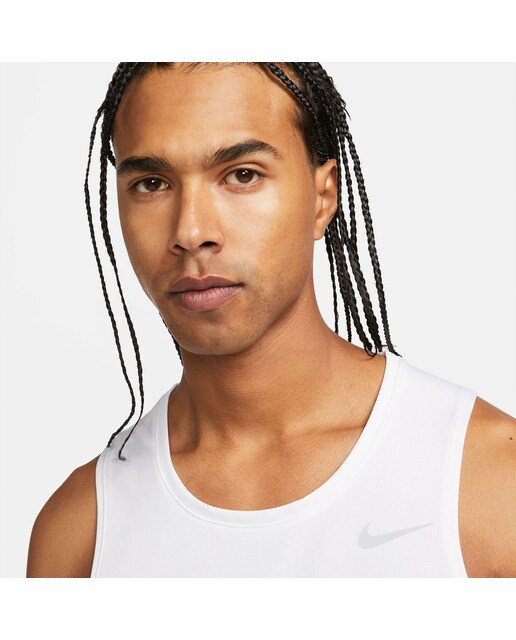 T-shirt de homem Miler Nike Branco-3