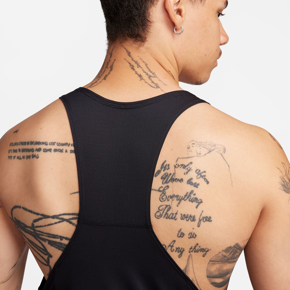 T-shirt de Homem DF Fast Singlet Preto-5