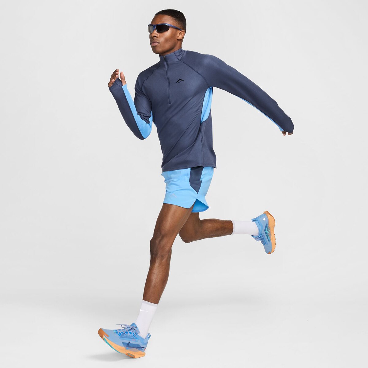 Casaco Corta-Vento de Homem Trail Azul-9