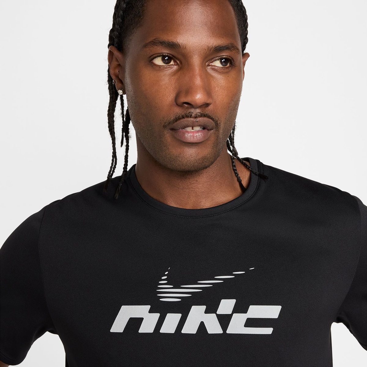 T-shirt de Homem DF UV Miler Flash Preto-4