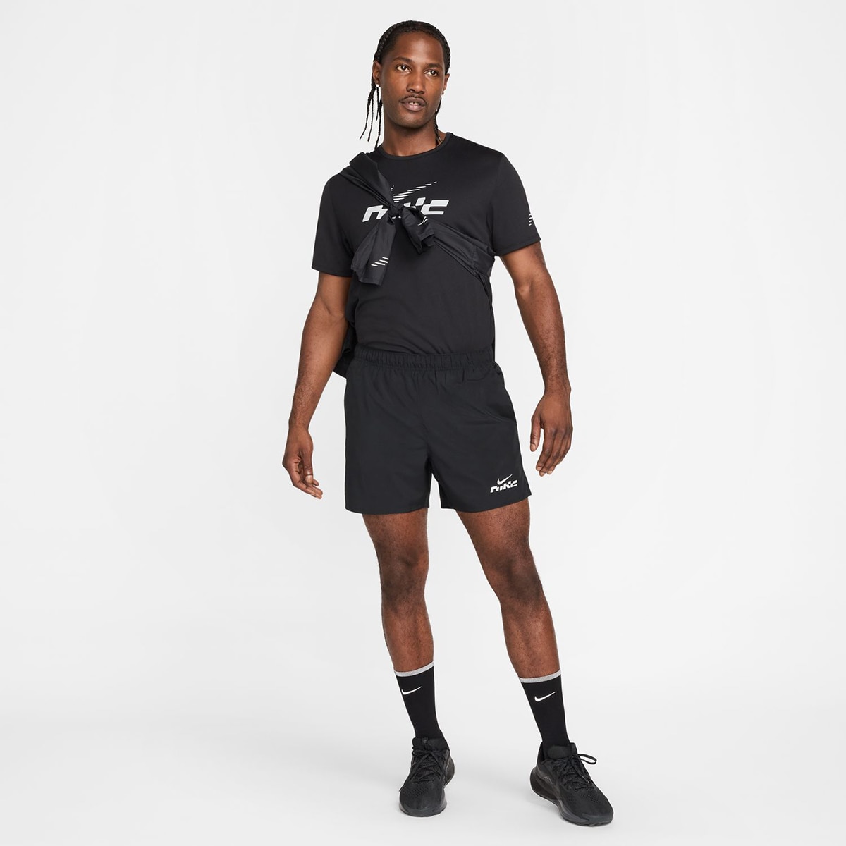 T-shirt de Homem DF UV Miler Flash Preto-6