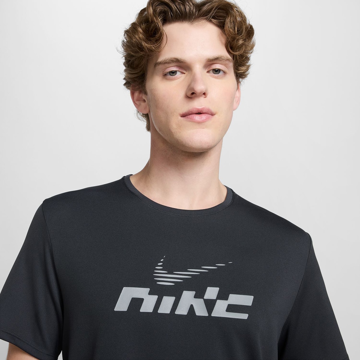 T-shirt de Homem DF UV Miler Flash Cinzento-escuro-4
