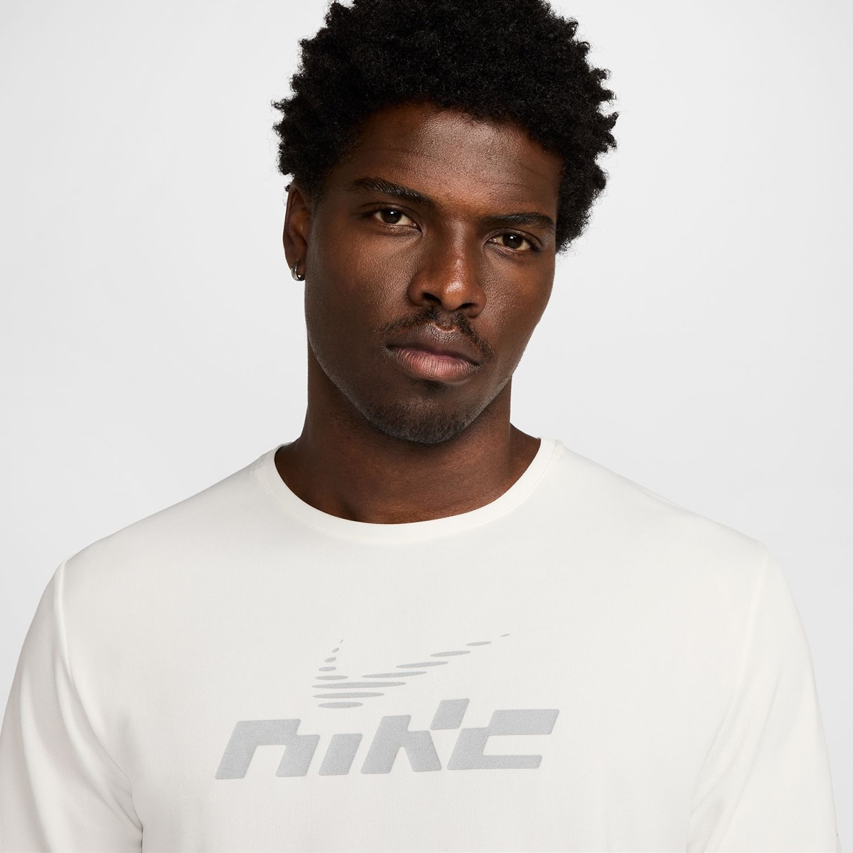 T-shirt de Homem Miler Flash Branco-4
