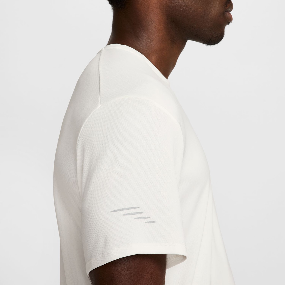 T-shirt de Homem Miler Flash Branco-5