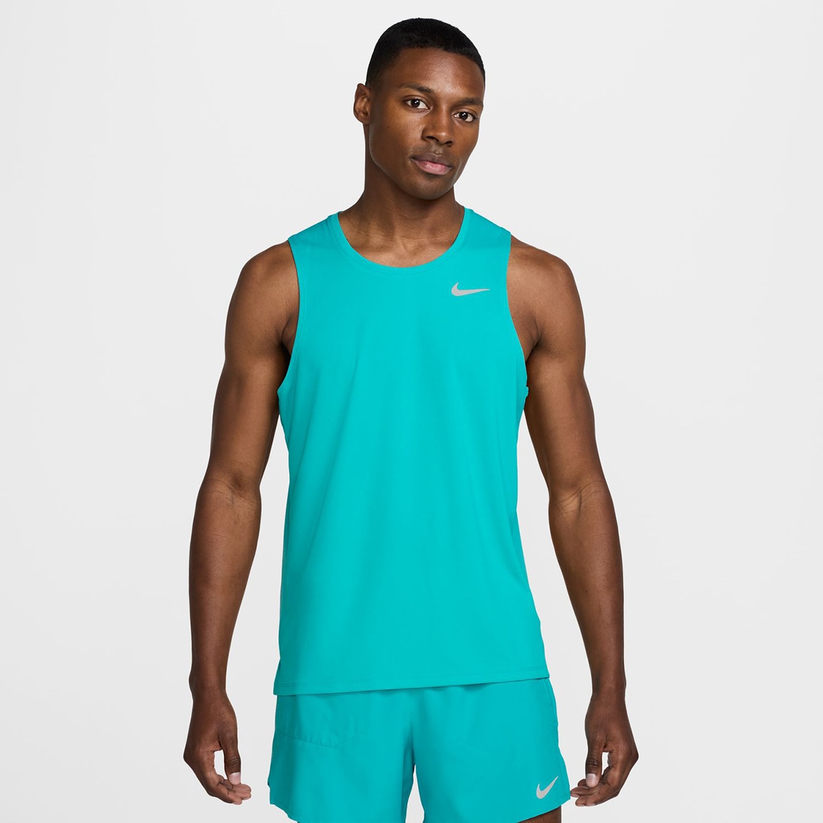 T-shirt de homem Miler Nike Verde-1