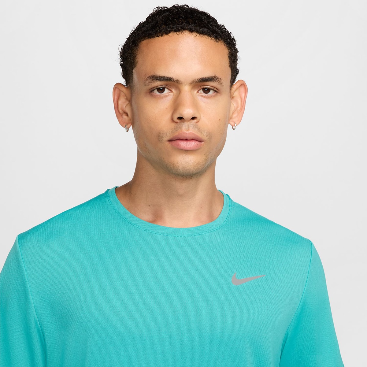 T-shirt de homem Miler Nike Verde-3