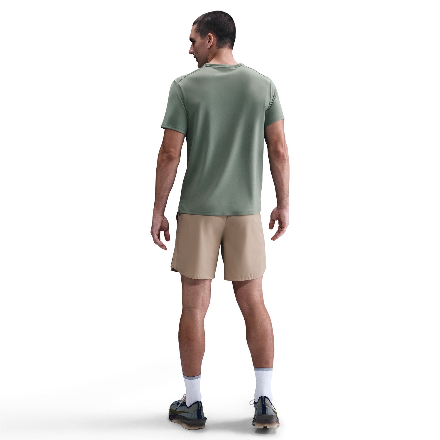 T-shirt de homem Miler Nike Verde-2