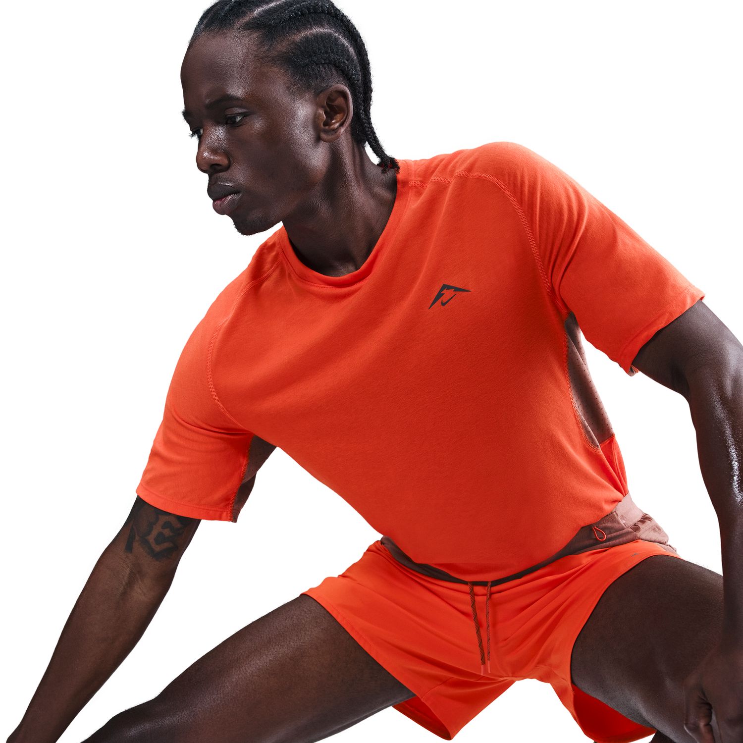 T-shirt de Homem Solar Chase Laranja-4