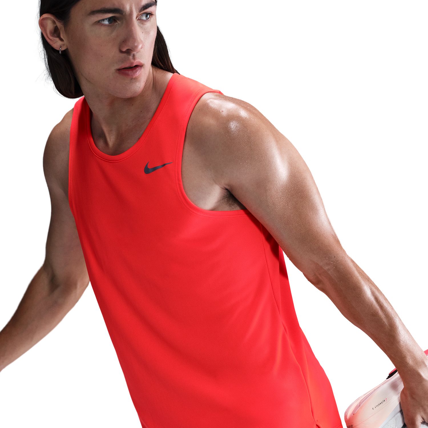 T-shirt de homem Miler Nike Vermelho-4