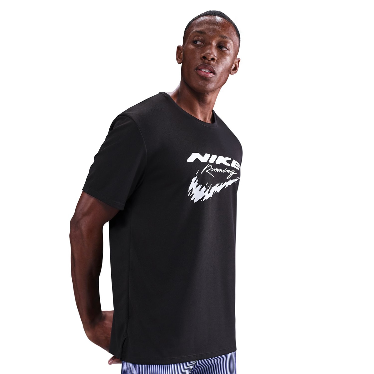 T-shirt de Homem Dri-FIT Miler Ss Preto-1
