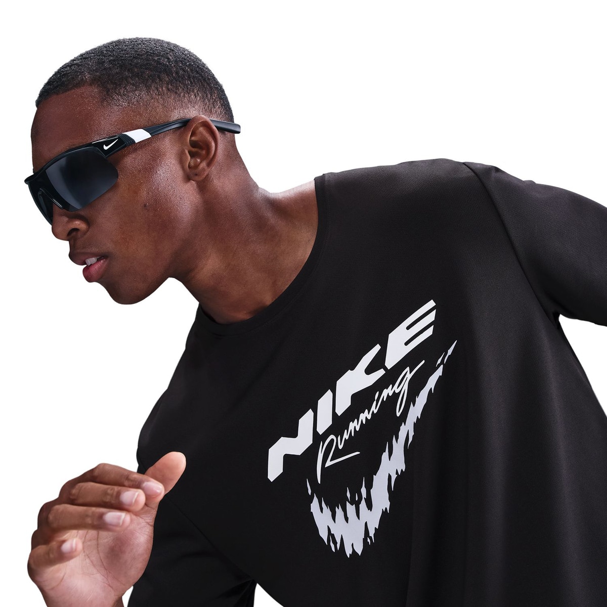 T-shirt de Homem Dri-FIT Miler Ss Preto-5