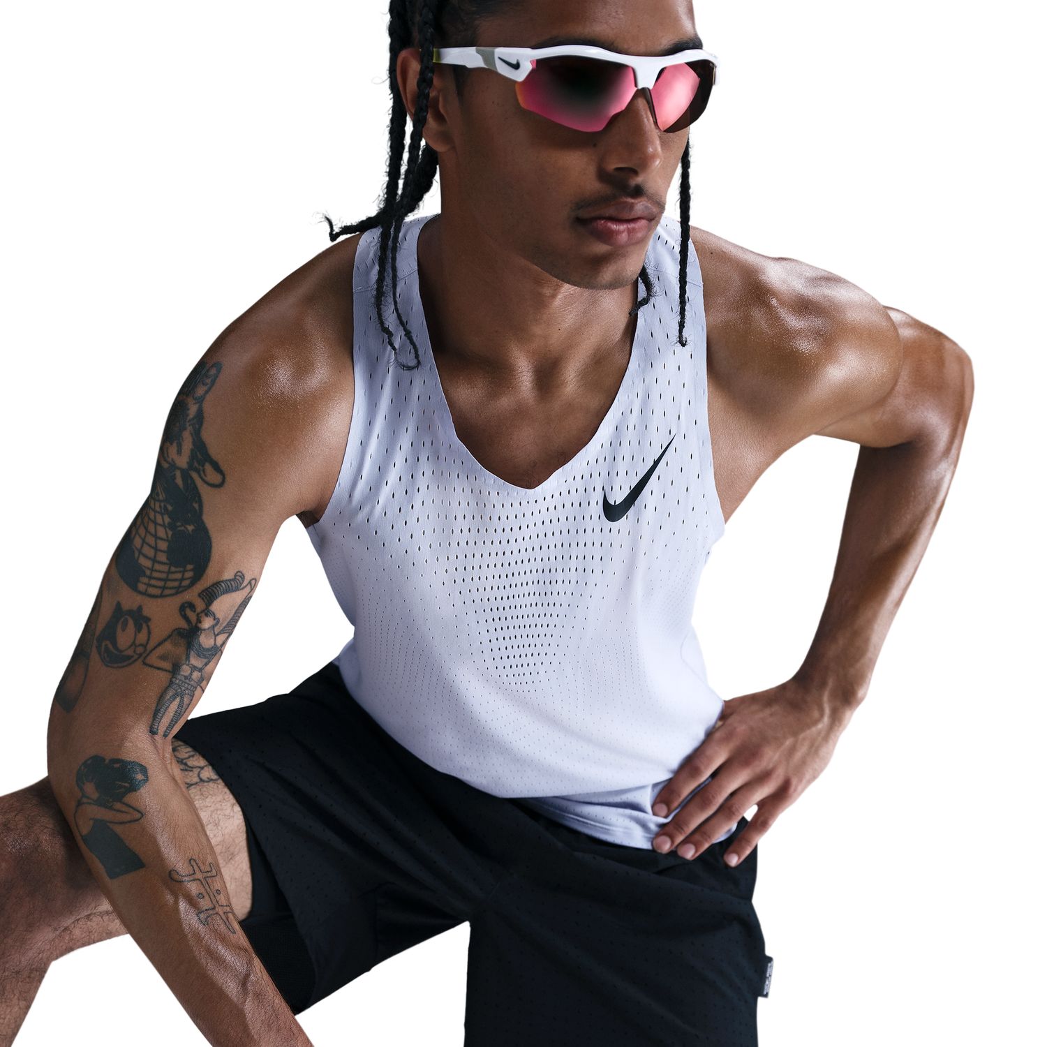 T-shirt AeroSwift Cinzento-4