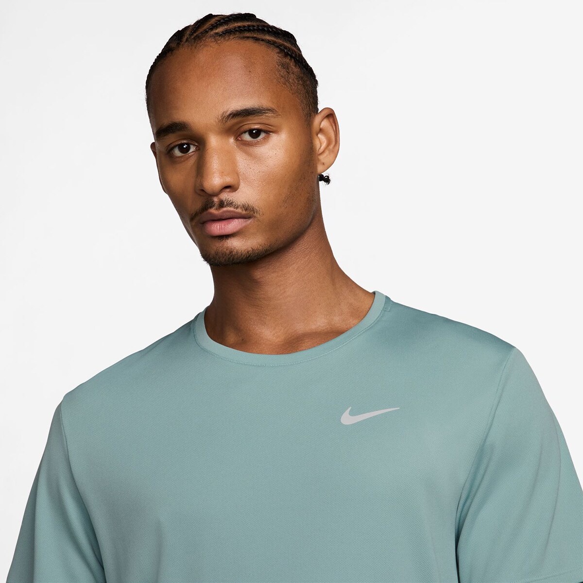 T-shirt de homem Miler Nike Verde-3