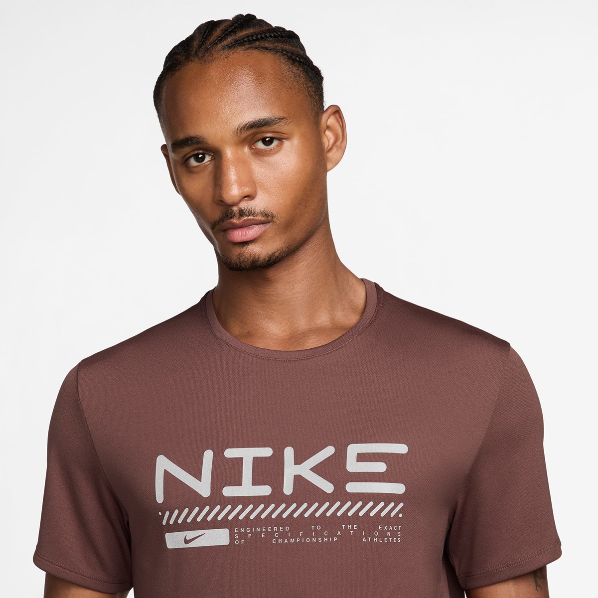 T-shirt de homem Miler Nike Argila-3