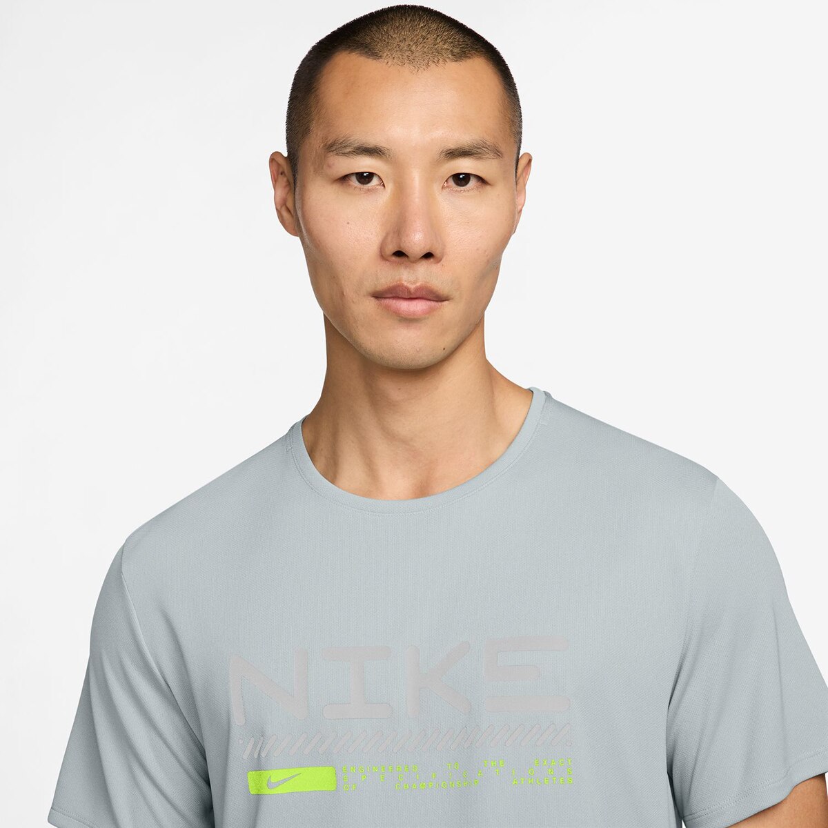 T-shirt de homem Miler Nike Cinzento-3