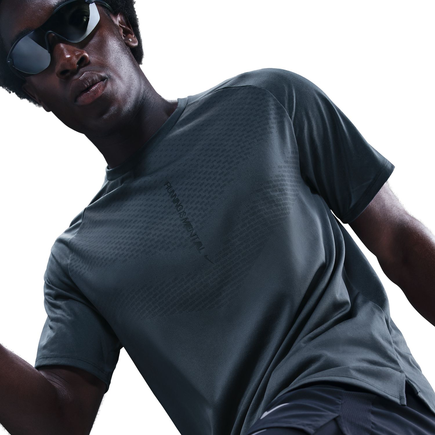 T-shirt de Homem Stride Azul-2