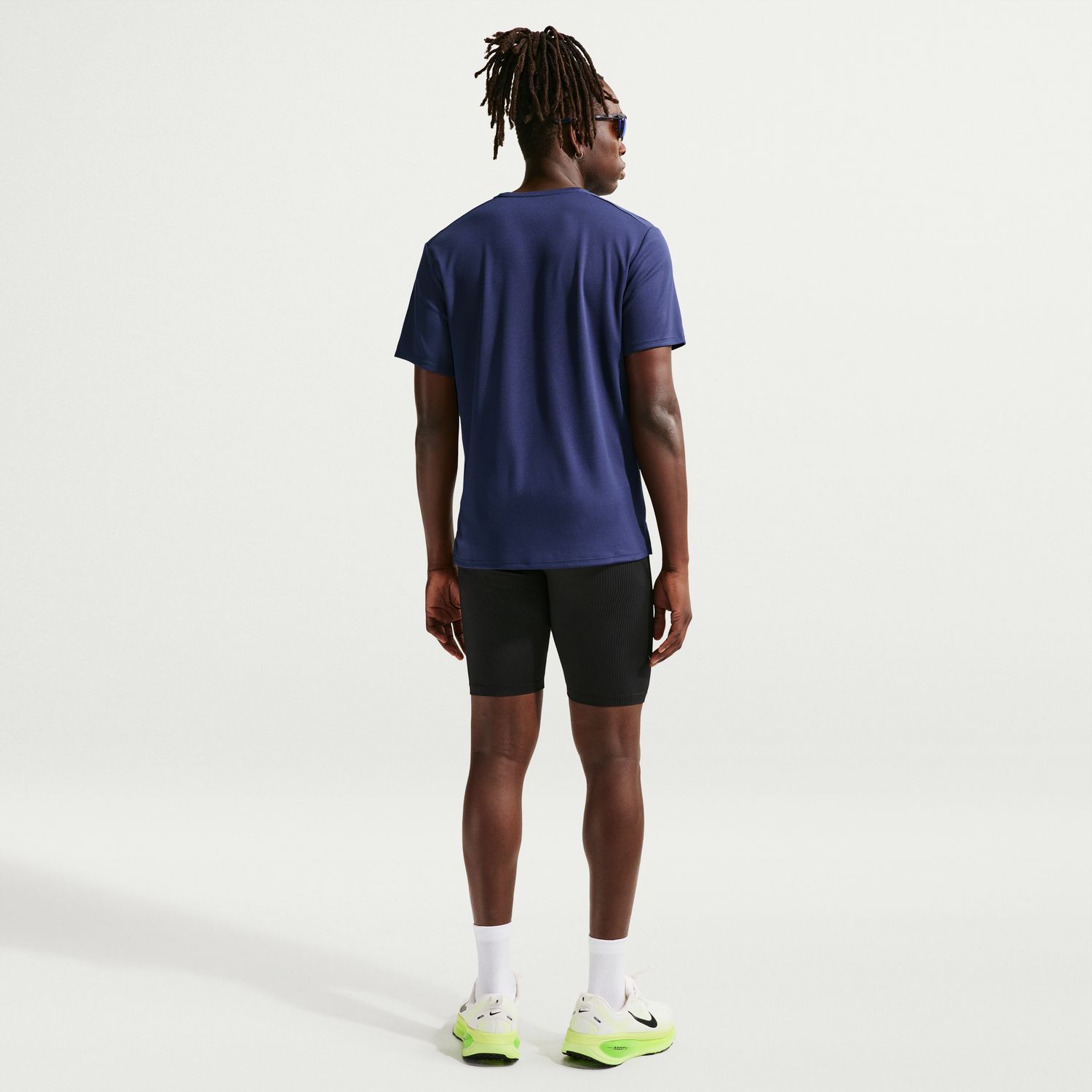 T-shirt de homem Miler Nike Azul-marinho-2