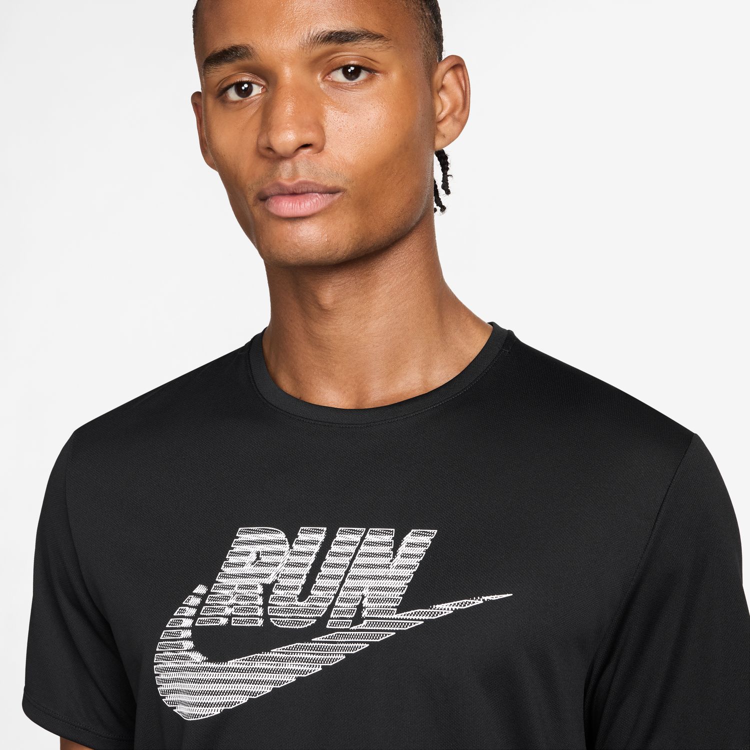 T-shirt de Homem DF UV Miler Run Energy Preto-3