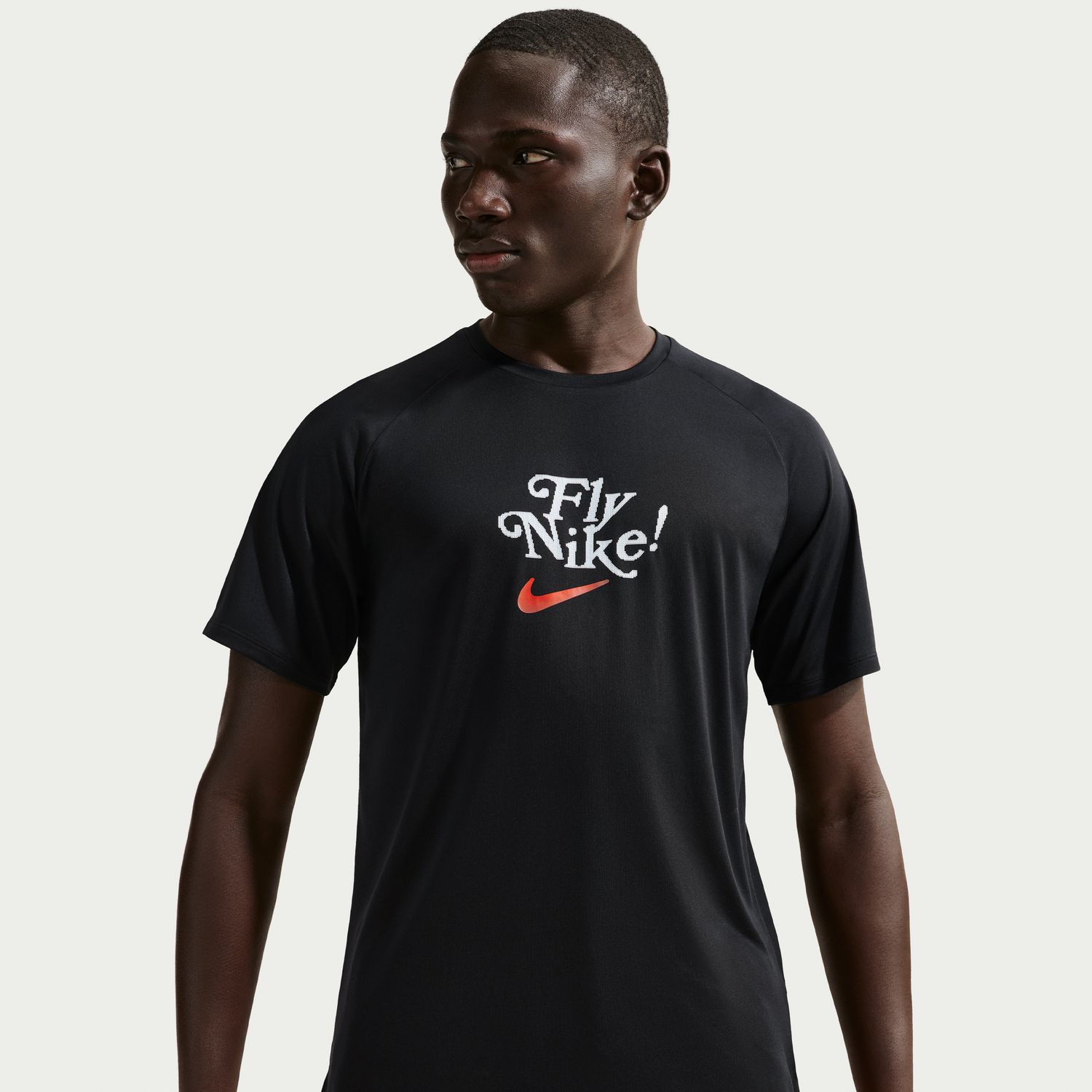 T-shirt de Homem Dfadv Fly Stride Ss Preto-1