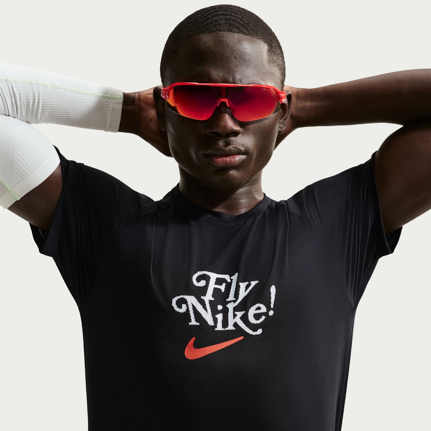 T-shirt de Homem Dfadv Fly Stride Ss Preto-5
