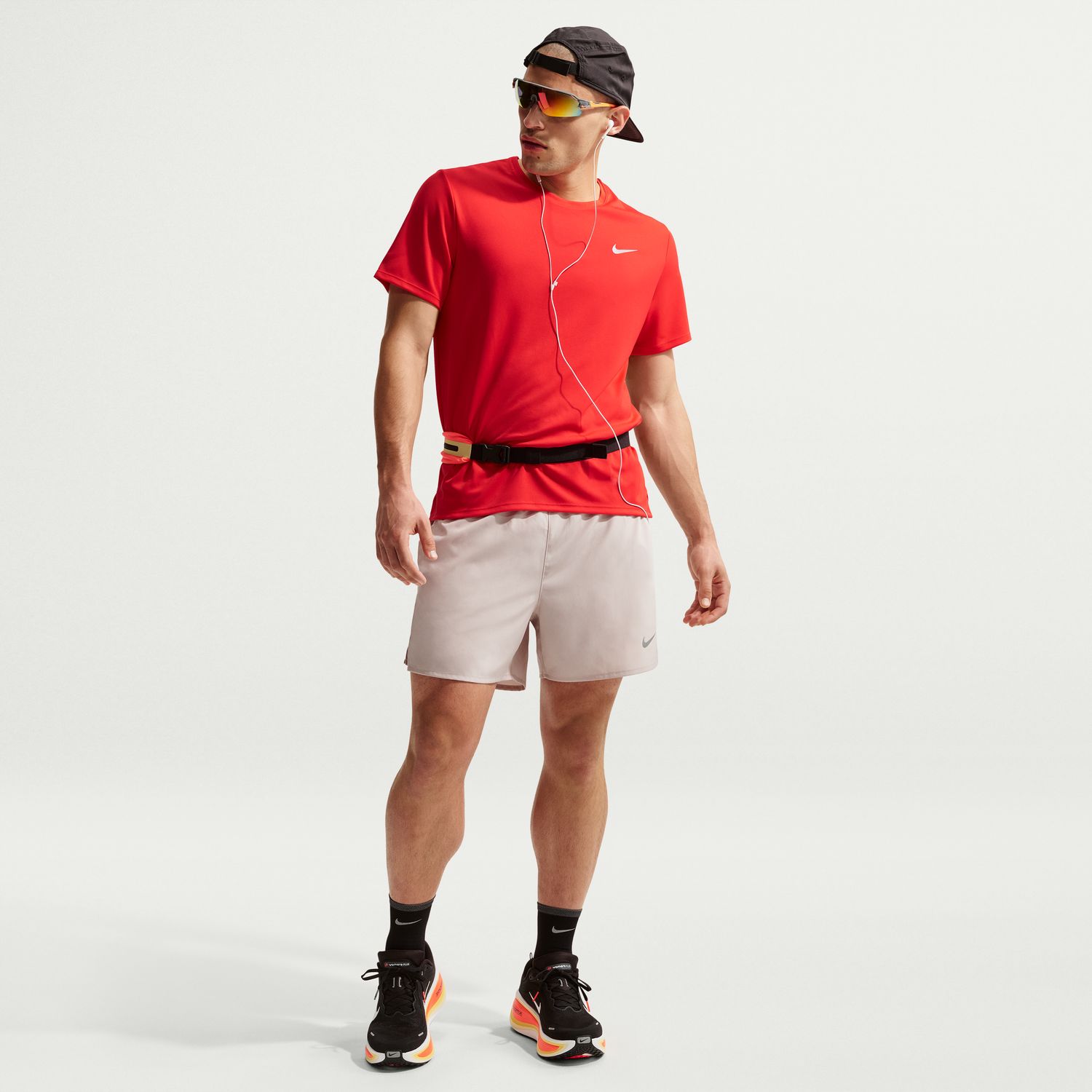 T-shirt de homem Miler Nike Vermelho-3