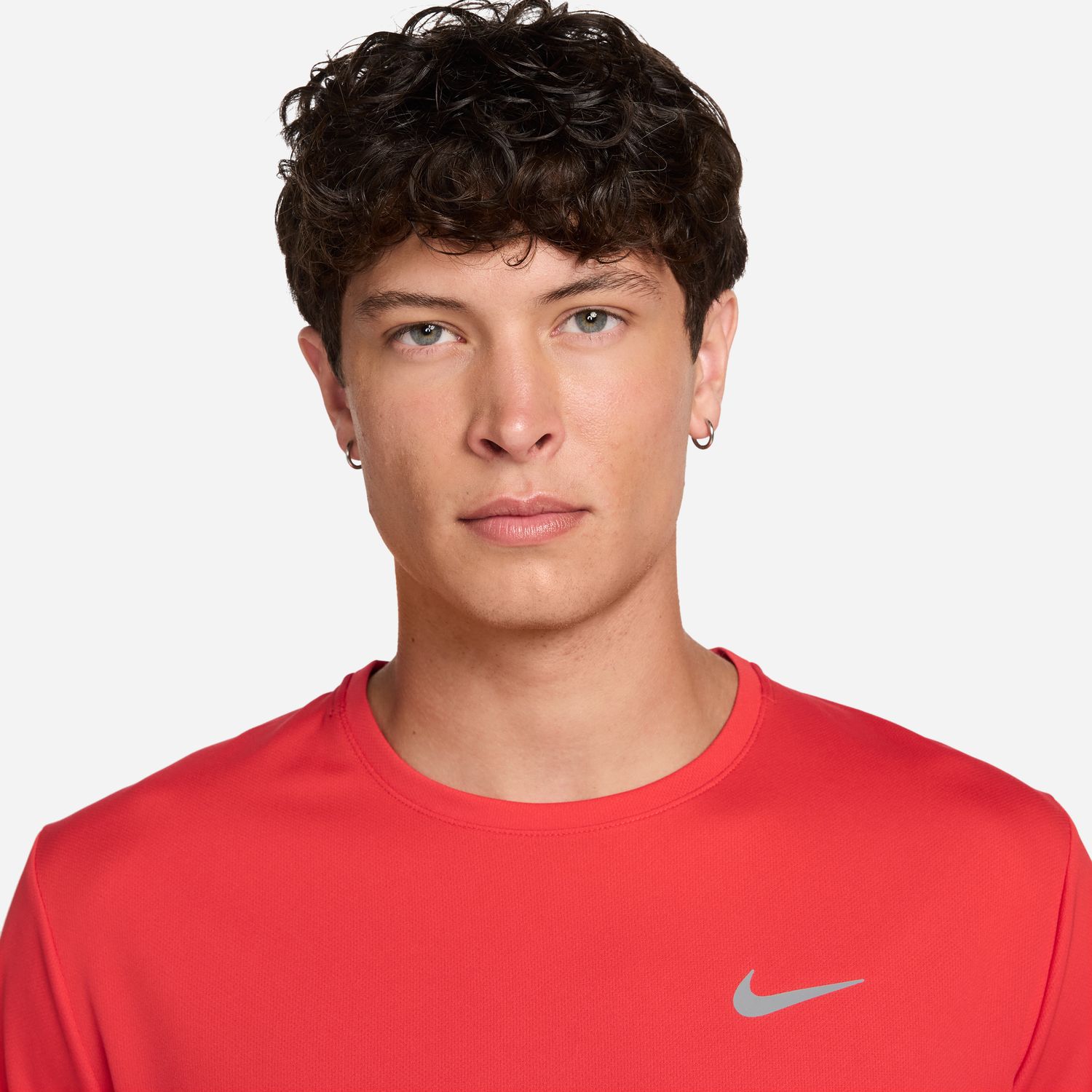 T-shirt de homem Miler Nike Vermelho-7