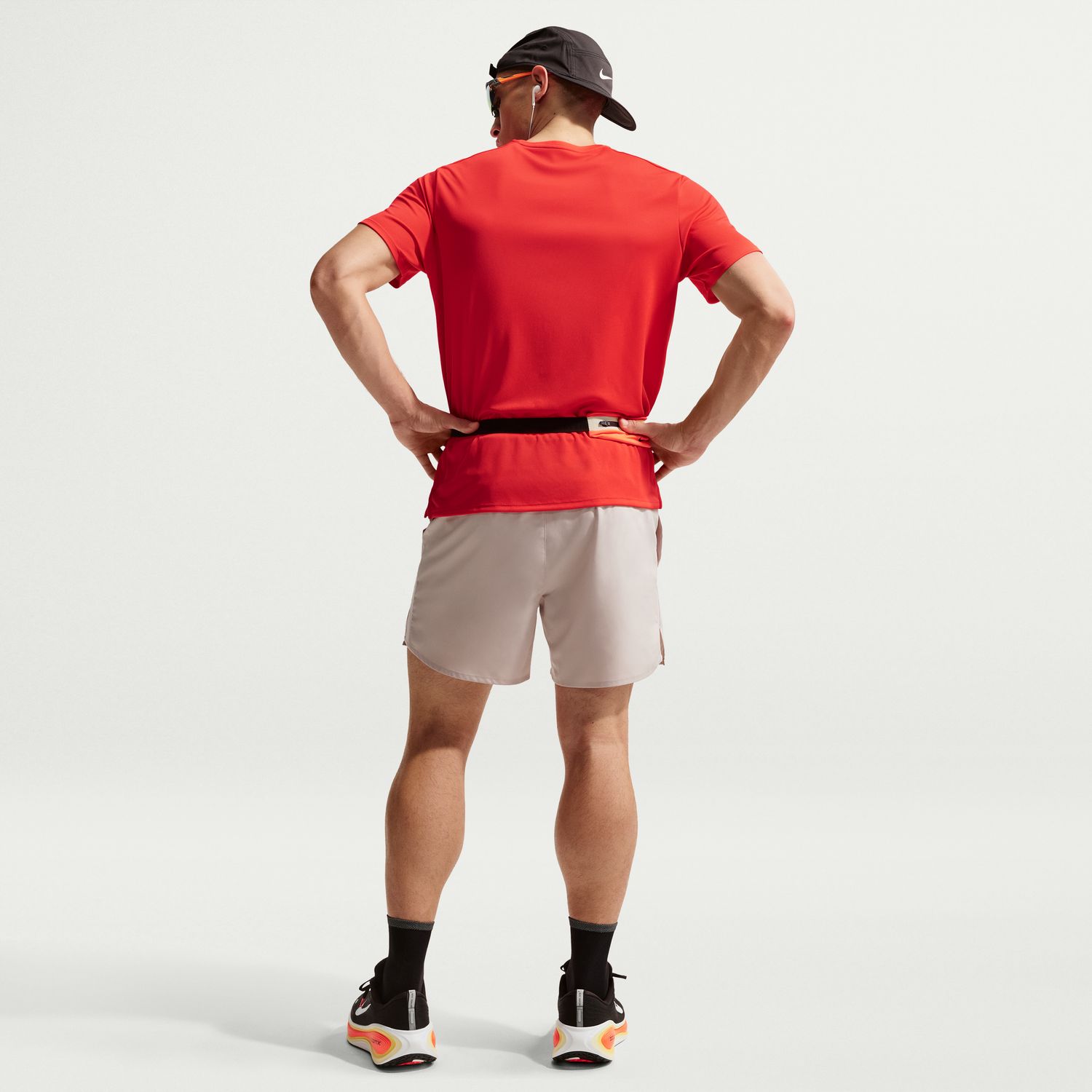 T-shirt de homem Miler Nike Vermelho-8