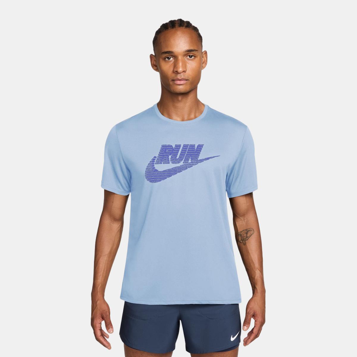 T-shirt de Homem DF UV Miler Run Energy Azul-1