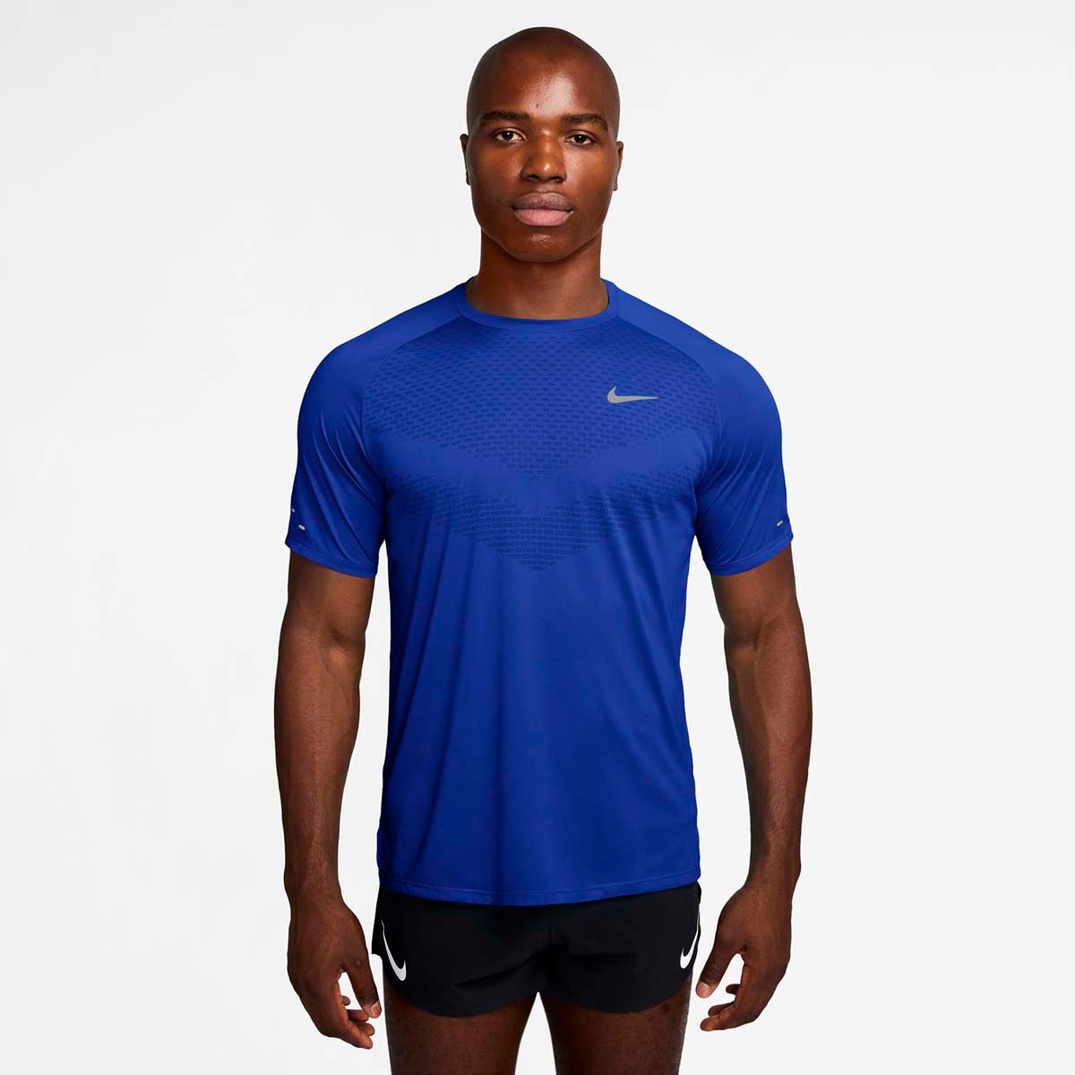 Camiseta de hombre M DFAdv Stride SS Top Nike - Azul eléctrico Azul eléctrico-1