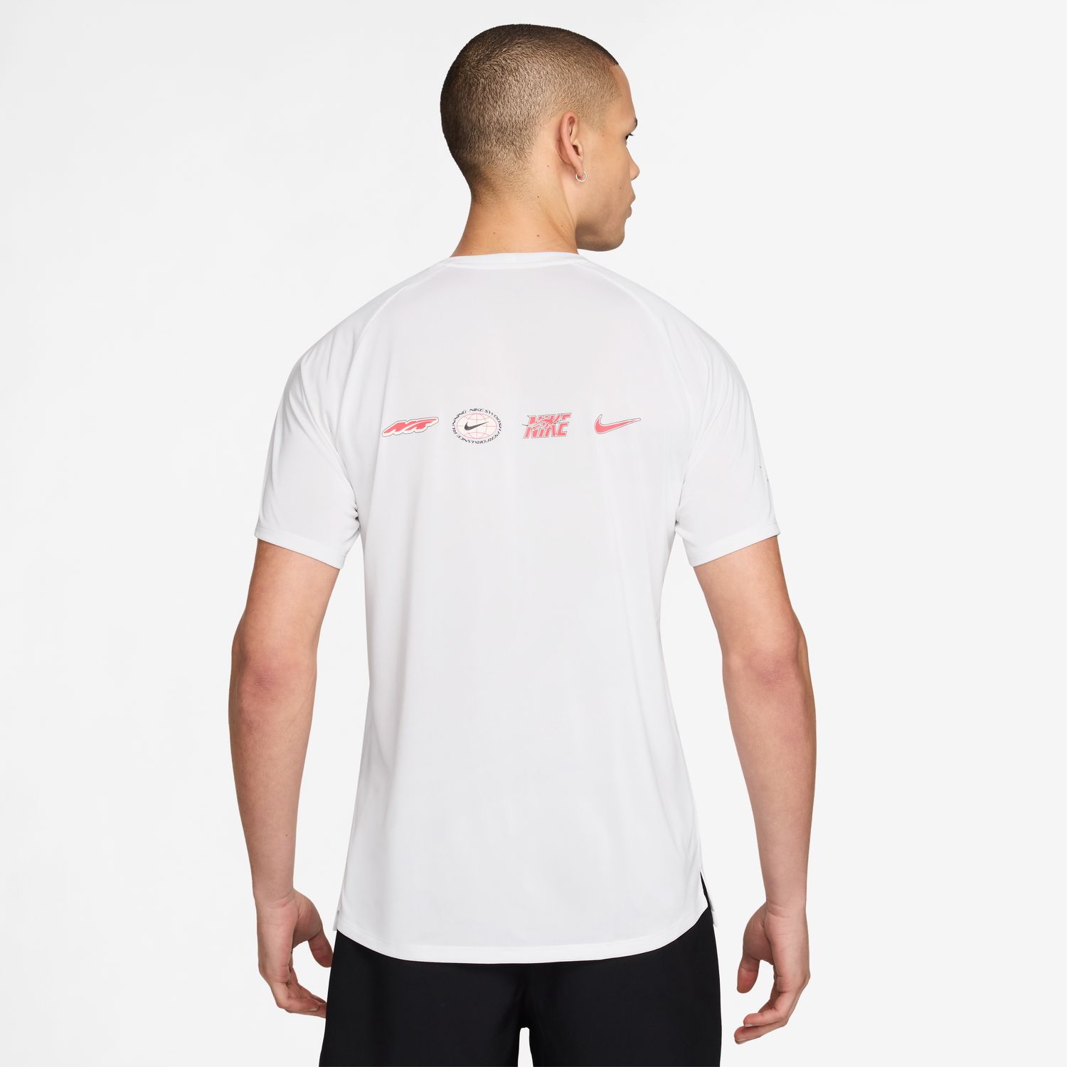 T-shirt de Homem M Nk Dfadv Stride Unstp SS Top Branco-2