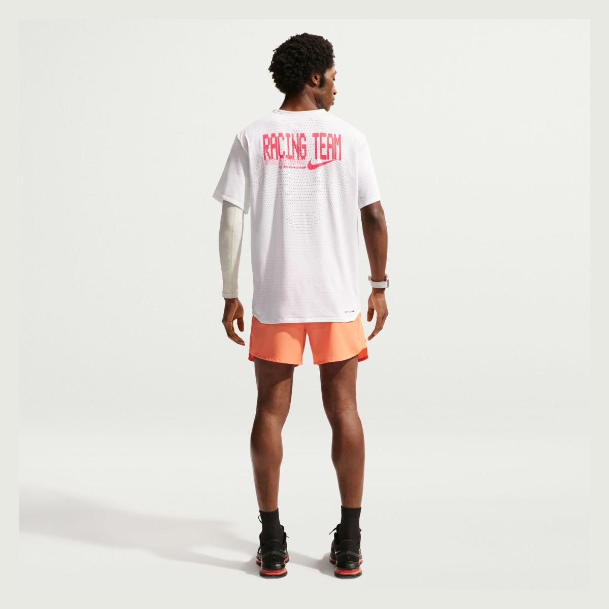 T-shirt de Homem M Nk Dfadv Aeroswift Gfx SS Branco-5