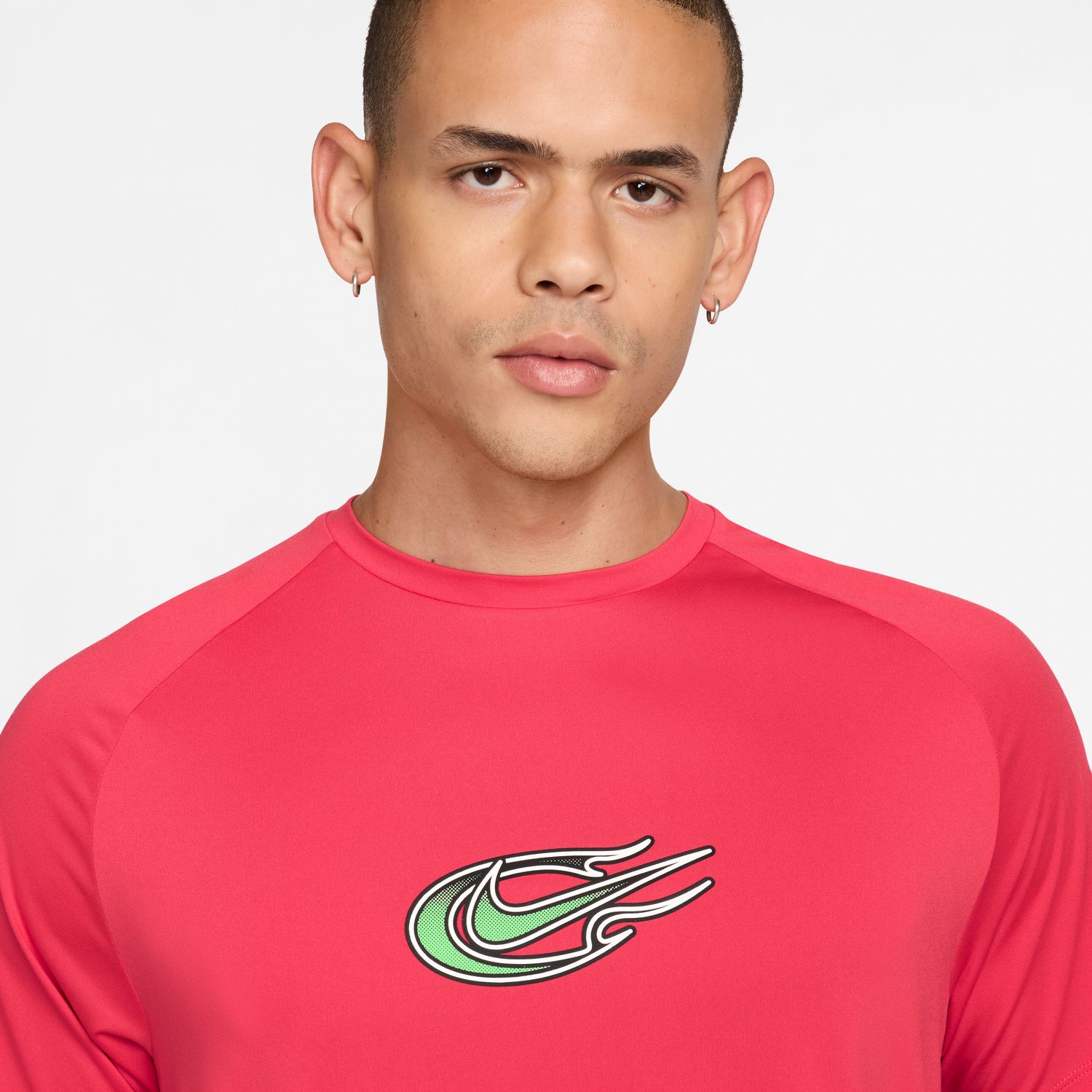 T-shirt de Homem M NK DFADV STRIDE UNSTP SS TOP Vermelho-3
