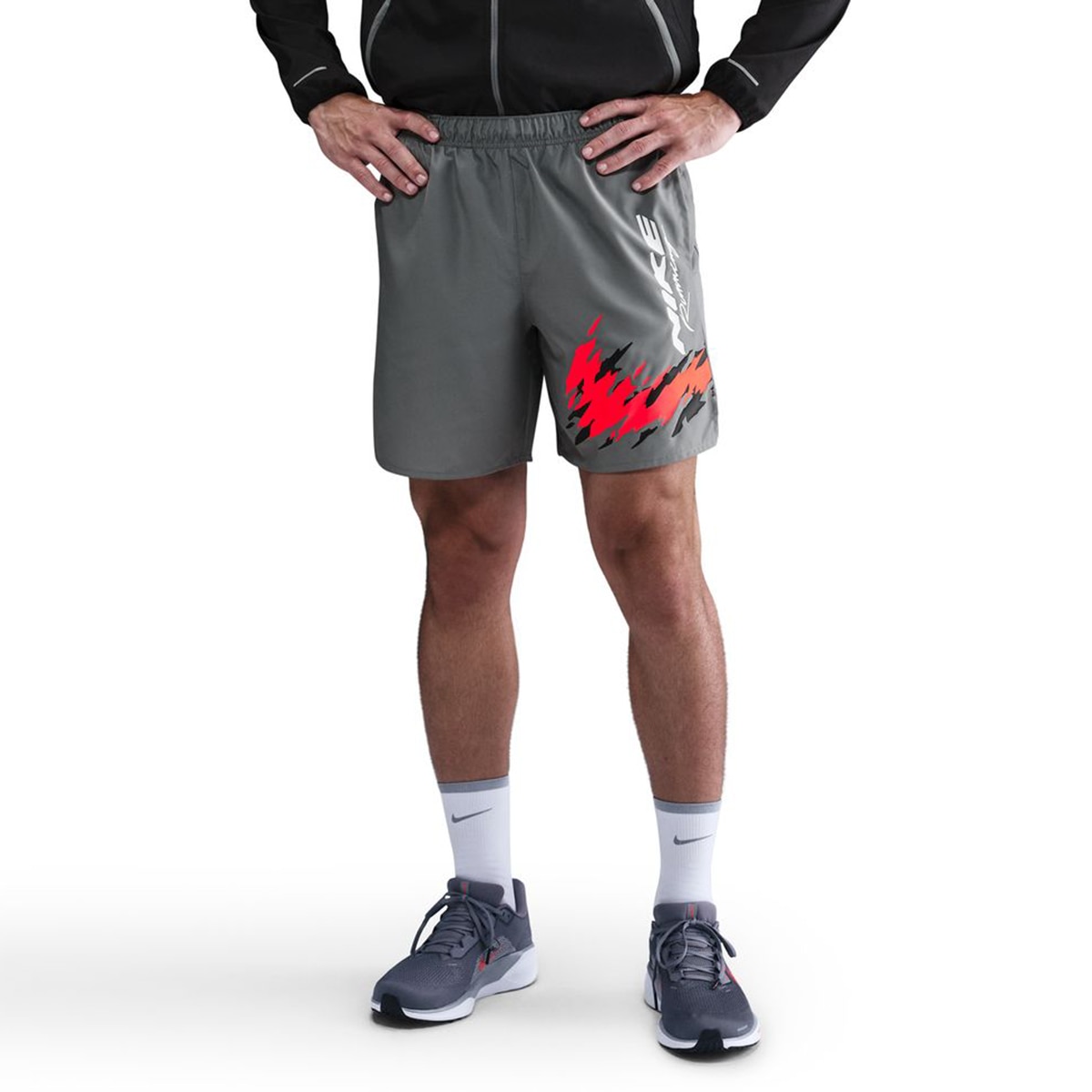 Calções de Homem Dri-FIT Energy Challengr 7Bf Cinzento-1