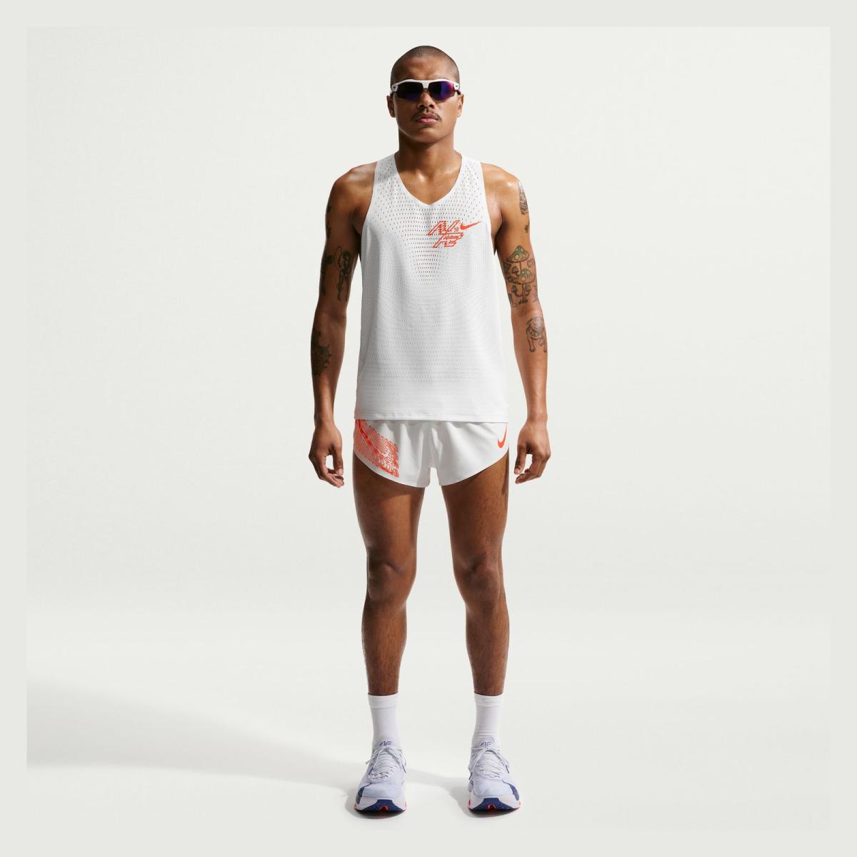 Calções de Homem M Nk DFAdv Aerosiwft Gfx 2Bf Branco-4