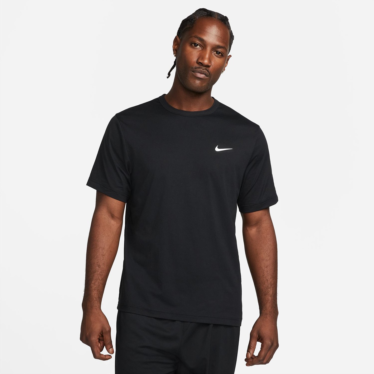 T-shirt de Training de Homem M NK DF UV Hyverse SS Preto-1