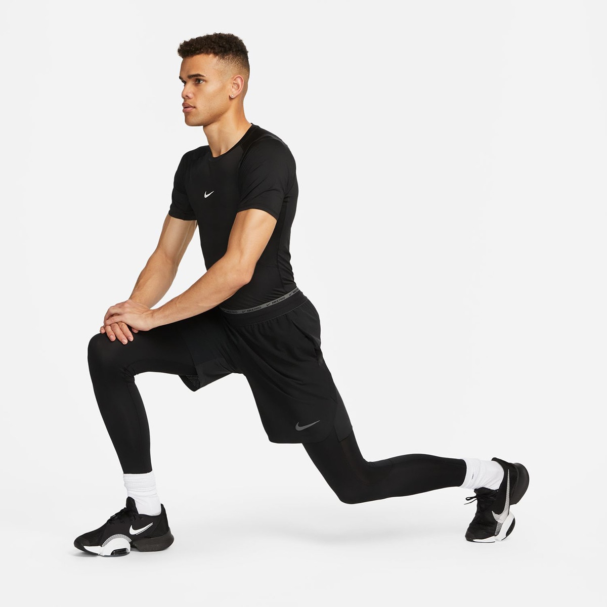 T-shirt de homem Pro Nike Preto-5
