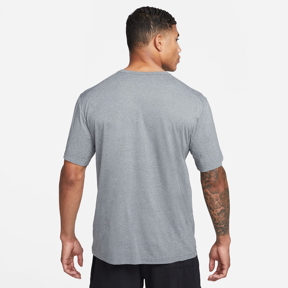 T-shirt de Training de Homem M NK DF UV Hyverse SS Cinzento-2