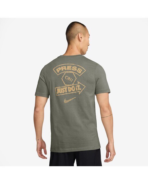 T-shirt de homem Nike Verde-2