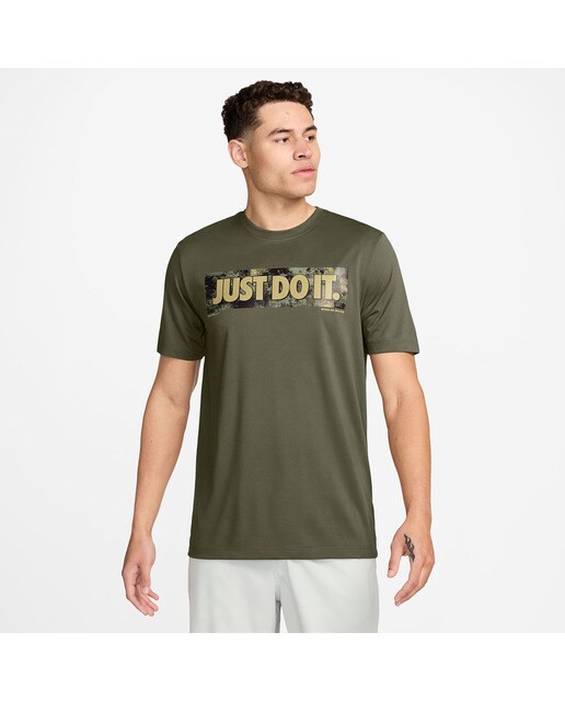 T-shirt de Homem Verde Azeitona-1