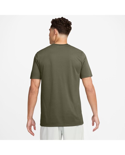 T-shirt de Homem Verde Azeitona-2