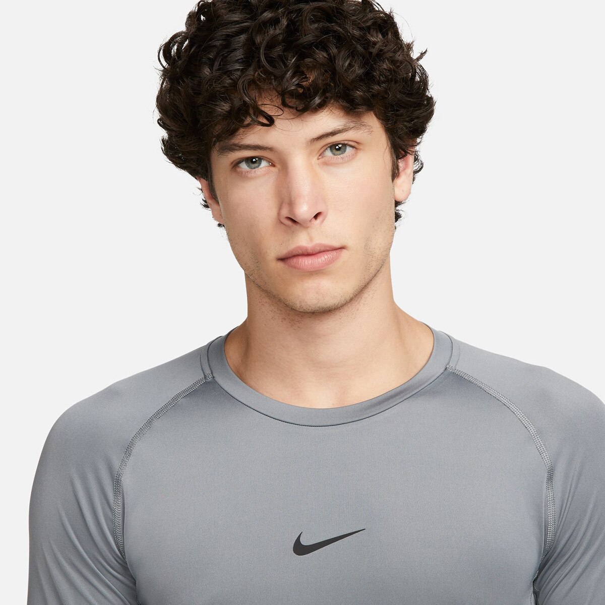 T-shirt de homem Pro Nike Cinzento-3