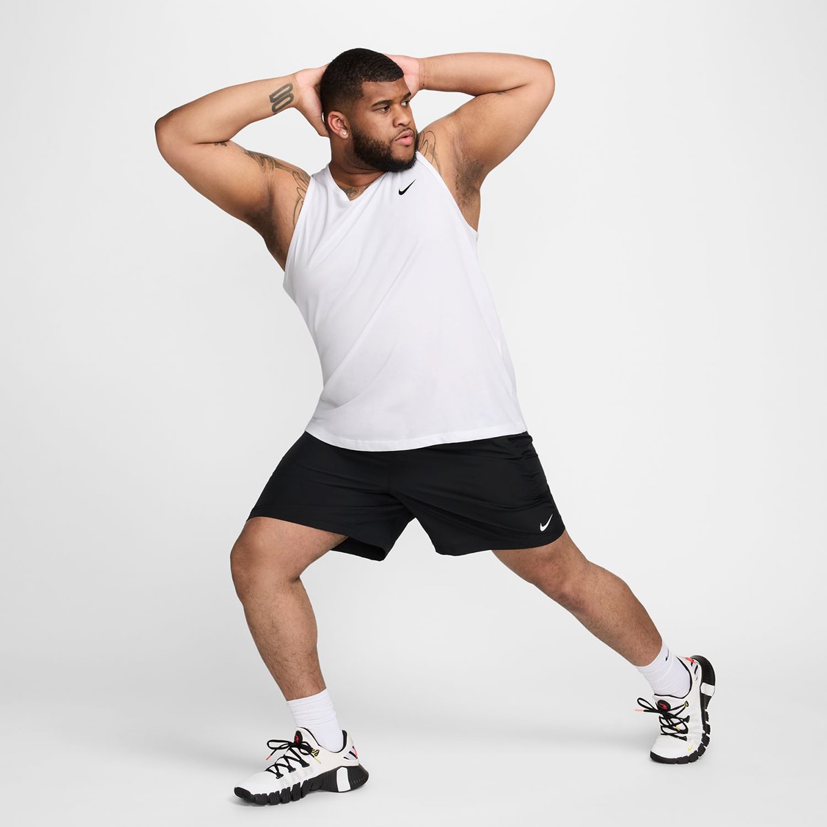 T-shirt de homem Dri-FIT Nike Branco-5