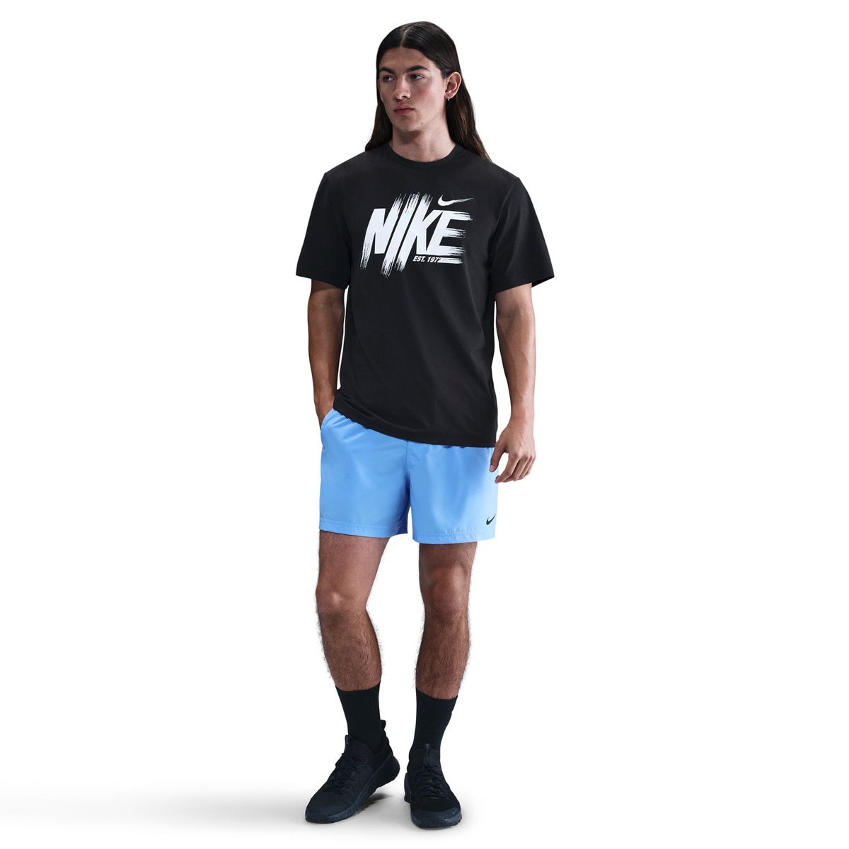 T-shirt de Homem Dri-FIT Hyverse Preto-3