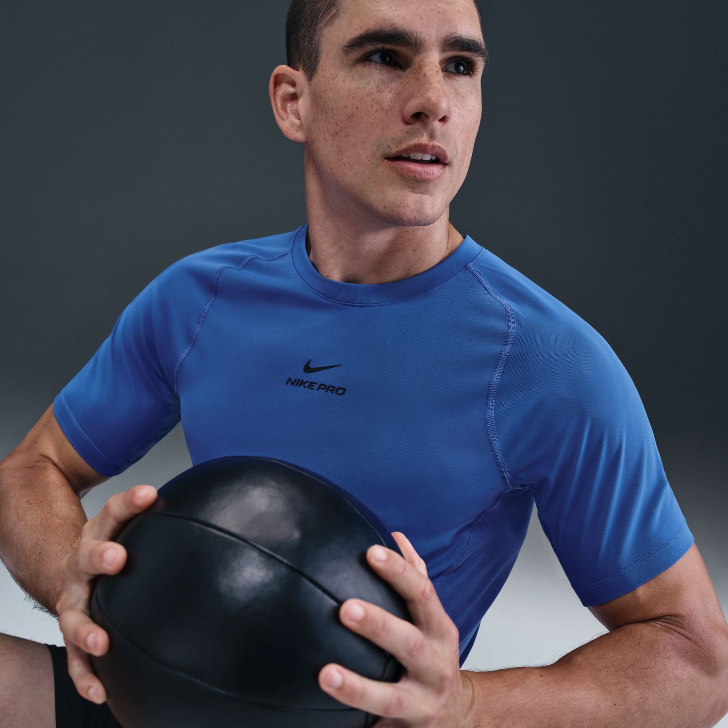 T-shirt de Homem Pro Training Azul-3