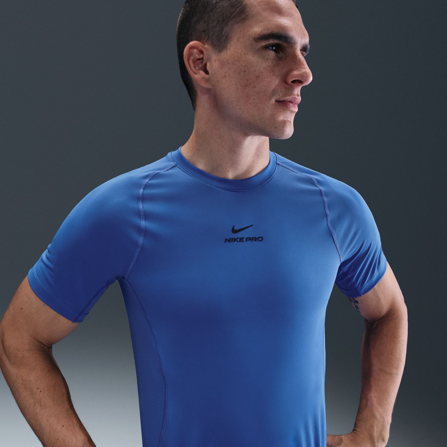T-shirt de Homem Pro Training Azul-4