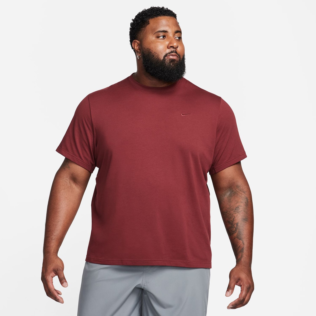 T-shirt de Homem Primary Bordeaux-6