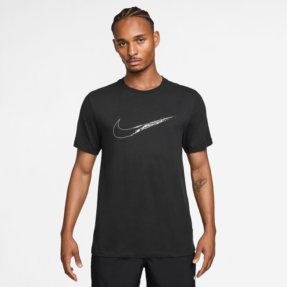 T-shirt de Homem Dri-fit Cotton Preto-1